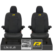 Load image into Gallery viewer, New VW Transporter T7 Panel Van INKA Front Set Tailored Waterproof Seat Covers Black MY25 Onwards