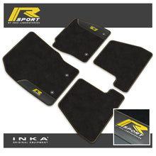 Load image into Gallery viewer, Ford Focus Mk3 Car Mats (Front & Rear Set) R Sport with Premium Carpet & OEM Leatherette, Fits MY15 to MY18