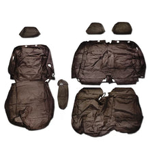 Load image into Gallery viewer, Nissan Primastar Front 1+2 Fully Tailored Waterproof Seat Covers Black MY 22+ - Solid Base & Solid Backrest