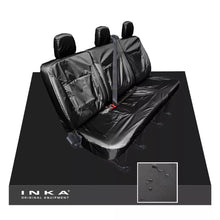 Load image into Gallery viewer, Nissan NV300 2nd Row 2+1 60/40 Tailored Waterproof Seat Covers Black MY 14-21