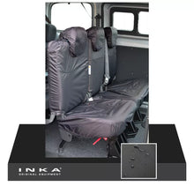 Load image into Gallery viewer, Nissan NV200 Rear 2+1 INKA Fully Tailored Waterproof Seat Covers Black MY09-16
