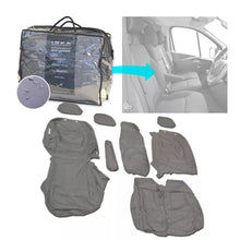 Load image into Gallery viewer, Fiat Talento Front 1+2 Fully Tailored Waterproof Seat Covers Grey MY16-20