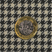 Load image into Gallery viewer, INKA Porsche Pepita Hounds tooth Fabric Furniture Seat Trimming Upholstery with 3MM Scrim Foam