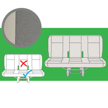 Load image into Gallery viewer, VW Transporter T6 &amp; T5.1 OEM Genuine Original Austin Titan Grey Front &amp; Rear Seat Covers Replacements for seat re-trims repairs
