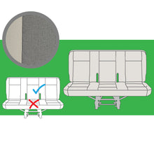 Load image into Gallery viewer, VW Transporter T6 &amp; T5.1 OEM Genuine Original Austin Titan Grey Front &amp; Rear Seat Covers Replacements for seat re-trims repairs

