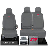 VW Crafter MK2 INKA Front Set 1+2 Tailored Waterproof Seat Covers Grey MY-2017 Onwards [Choice of 7 Colours]