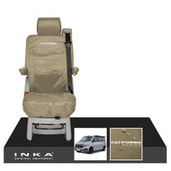 VW California Ocean/Coast/Beach/Surf Inka Fully Tailored Waterproof Seat Covers Sand Rear Single Swivel Fits T6.1 ,T6,T5.1 all model years fits with and without airbags
