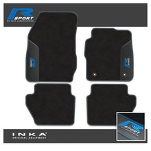 Load image into Gallery viewer, Ford Fiesta MK7 Tailored Car Mats (Front &amp; Rear Set) with Premium Carpet &amp; OEM Leatherette Fits MY11 to MY17
