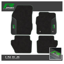 Load image into Gallery viewer, Ford Fiesta MK7 Tailored Car Mats (Front &amp; Rear Set) with Premium Carpet &amp; OEM Leatherette Fits MY11 to MY17
