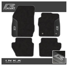 Load image into Gallery viewer, Ford Fiesta MK7 Tailored Car Mats (Front &amp; Rear Set) with Premium Carpet &amp; OEM Leatherette Fits MY11 to MY17
