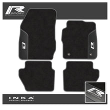 Load image into Gallery viewer, Ford Fiesta MK7 Tailored Car Mats (Front &amp; Rear Set) with Premium Carpet &amp; OEM Leatherette Fits MY11 to MY17
