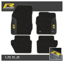 Load image into Gallery viewer, Ford Fiesta MK7 Tailored Car Mats (Front &amp; Rear Set) with Premium Carpet &amp; OEM Leatherette Fits MY11 to MY17
