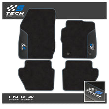 Load image into Gallery viewer, Ford Fiesta MK7 Tailored Car Mats (Front &amp; Rear Set) with Premium Carpet &amp; OEM Leatherette Fits MY11 to MY17
