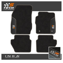 Load image into Gallery viewer, Ford Fiesta MK7 Tailored Car Mats (Front &amp; Rear Set) with Premium Carpet &amp; OEM Leatherette Fits MY11 to MY17

