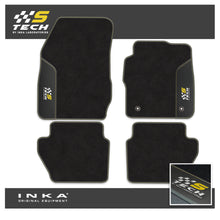 Load image into Gallery viewer, Ford Fiesta MK7 Tailored Car Mats (Front &amp; Rear Set) with Premium Carpet &amp; OEM Leatherette Fits MY11 to MY17

