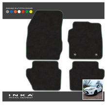 Load image into Gallery viewer, Ford Fiesta MK7 Front &amp; Rear Premium Tailored Carpet Mat Set with 7x Stitch Colours Fits MY11 to MY17

