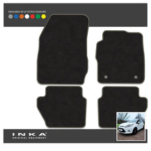 Load image into Gallery viewer, Ford Fiesta MK7 Front &amp; Rear Premium Tailored Carpet Mat Set with 7x Stitch Colours Fits MY11 to MY17

