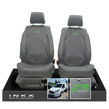 Load image into Gallery viewer, Ford Transit Connect MK3 Front 1+1 INKA Tailored Waterproof Seat Covers Set Grey MY2024 Onwards
