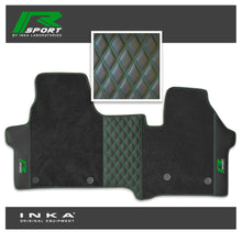 Load image into Gallery viewer, The All New Ford Transit Custom INKA R-Sport Bentley Leatherette Front Tailored Carpet Floor Mat Black MY24 Onwards
