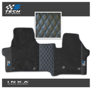 The All New Ford Transit Custom INKA S-Tech Bentley Leatherette Front Tailored Carpet Floor Mat Black MY24 Onwards