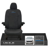 The All New Ford Transit Custom INKA Single Driver Tailored Waterproof Seat Cover Black MY-2024 Onwards