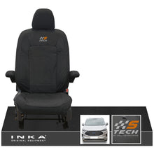Load image into Gallery viewer, The All New Ford Transit Custom INKA Single Driver Tailored Waterproof Seat Cover Black MY-2024 Onwards
