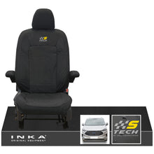Load image into Gallery viewer, The All New Ford Transit Custom INKA Single Driver Tailored Waterproof Seat Cover Black MY-2024 Onwards
