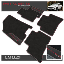 Load image into Gallery viewer, Hyundai Tucson MHEV Car Mats (Front &amp; Rear Set) with Premium Carpet &amp; OEM Leatherette Fits MY20 Onwards
