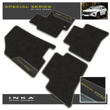 Load image into Gallery viewer, Hyundai Tucson MHEV Car Mats (Front &amp; Rear Set) with Premium Carpet &amp; OEM Leatherette Fits MY20 Onwards
