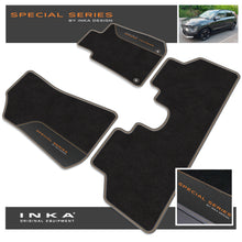 Load image into Gallery viewer, Kia E-NIRO Car Mats (Front &amp; Rear Set) with Premium Carpet &amp; OEM Leatherette Fits MY18-22
