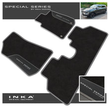 Load image into Gallery viewer, Kia E-NIRO Car Mats (Front &amp; Rear Set) with Premium Carpet &amp; OEM Leatherette Fits MY18-22
