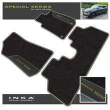 Load image into Gallery viewer, Kia E-NIRO Car Mats (Front &amp; Rear Set) with Premium Carpet &amp; OEM Leatherette Fits MY18-22
