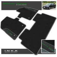 Load image into Gallery viewer, Kia EV6 Car Mats (Front &amp; Rear Set) with Premium Carpet &amp; OEM Leatherette Fits MY 2021 Onwards
