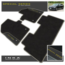 Load image into Gallery viewer, Kia EV6 Car Mats (Front &amp; Rear Set) with Premium Carpet &amp; OEM Leatherette Fits MY 2021 Onwards
