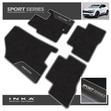 Load image into Gallery viewer, Kia Sportage Hybrid Car Mats (Front &amp; Rear Set) with Premium Carpet &amp; OEM Leatherette Fits MY 2022 Onwards
