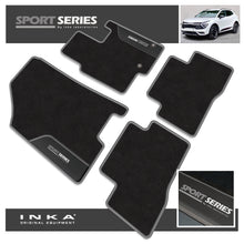 Load image into Gallery viewer, Kia Sportage Hybrid Car Mats (Front &amp; Rear Set) with Premium Carpet &amp; OEM Leatherette Fits MY 2022 Onwards
