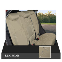Load image into Gallery viewer, Land Rover Discovery Sport L550 Rear 2nd Row 2+1  Waterproof Seat Covers Model Year 2014 Onwards Almond
