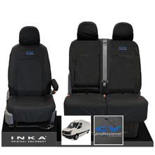 Load image into Gallery viewer, VW Crafter MK1 Front 1+2 INKA Fully Tailored Waterproof Seat Covers Black MY-06-16 [Choice of 7 Colours]
