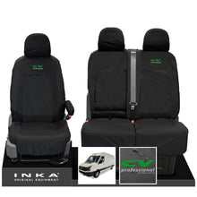 Load image into Gallery viewer, VW Crafter MK1 Front 1+2 INKA Fully Tailored Waterproof Seat Covers Black MY-06-16 [Choice of 7 Colours]
