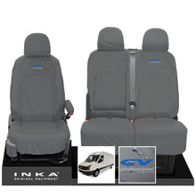 Load image into Gallery viewer, VW Crafter MK1 Front 1+2 INKA Fully Tailored Waterproof Seat Covers Grey MY-06-16 [Choice of 7 Colours]
