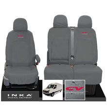 Load image into Gallery viewer, VW Crafter MK1 Front 1+2 INKA Fully Tailored Waterproof Seat Covers Grey MY-06-16 [Choice of 7 Colours]
