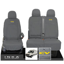 Load image into Gallery viewer, VW Crafter MK1 Front 1+2 INKA Fully Tailored Waterproof Seat Covers Grey MY-06-16 [Choice of 7 Colours]
