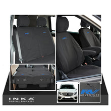 Load image into Gallery viewer, Mercedes Benz Marco Polo V-Class W447 INKA Full Set Front &amp; Rear Tailored Waterproof Seat Covers Black MY-2014 Onwards
