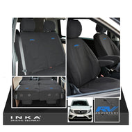 Mercedes Benz Marco Polo V-Class W447 INKA Full Set Front & Rear Tailored Waterproof Seat Covers Black MY-2014 Onwards