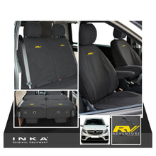 Load image into Gallery viewer, Mercedes Benz Marco Polo V-Class W447 INKA Full Set Front &amp; Rear Tailored Waterproof Seat Covers Black MY-2014 Onwards
