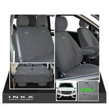 Load image into Gallery viewer, Mercedes Benz Marco Polo V-Class W447 INKA Full Set Front &amp; Rear Tailored Waterproof Seat Covers Grey MY-2014 Onwards
