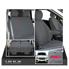 Load image into Gallery viewer, Mercedes Benz Marco Polo V-Class W447 INKA Full Set Front &amp; Rear Tailored Waterproof Seat Covers Grey MY-2014 Onwards
