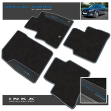 Load image into Gallery viewer, Nissan Qashqai Car Mats (Front &amp; Rear Set) with Premium Carpet &amp; OEM Leatherette Fits MY22 Onwards
