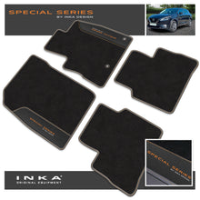 Load image into Gallery viewer, Nissan Qashqai Car Mats (Front &amp; Rear Set) with Premium Carpet &amp; OEM Leatherette Fits MY22 Onwards

