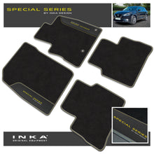 Load image into Gallery viewer, Nissan Qashqai Car Mats (Front &amp; Rear Set) with Premium Carpet &amp; OEM Leatherette Fits MY22 Onwards
